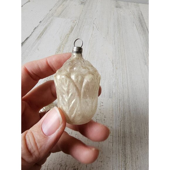 Antique Mercury glass star flower ornament glass Xmas tree - Picture 9 of 12